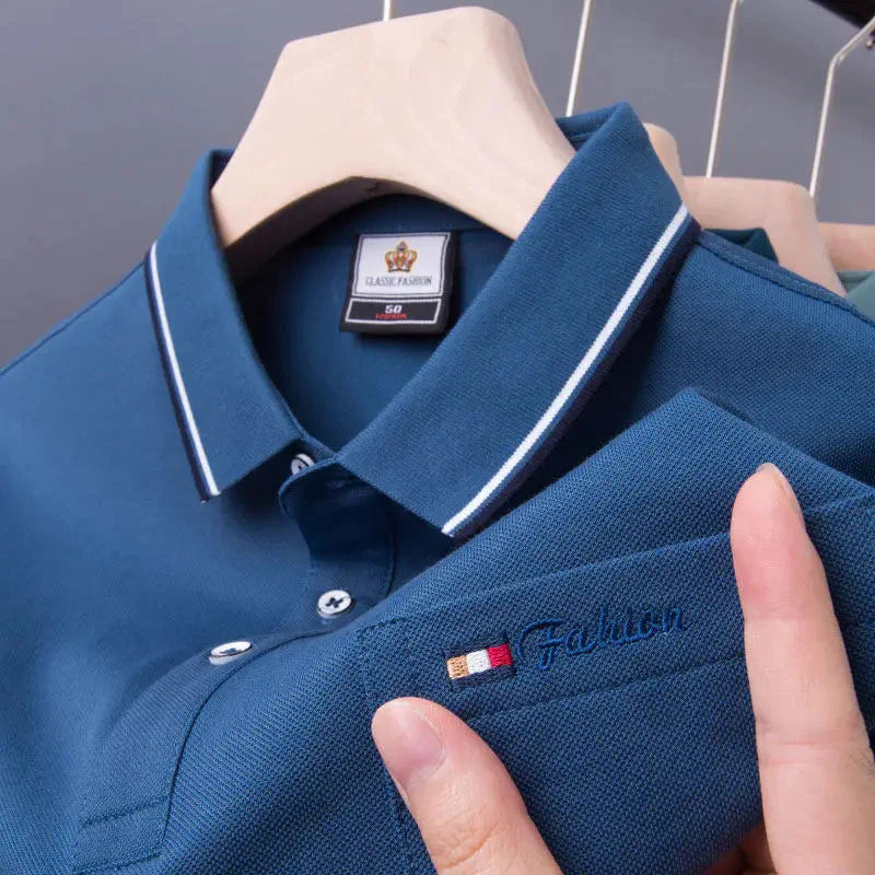 Slim Fit Casual Tops Men's pocket Polo Shirts (Pack of 4)