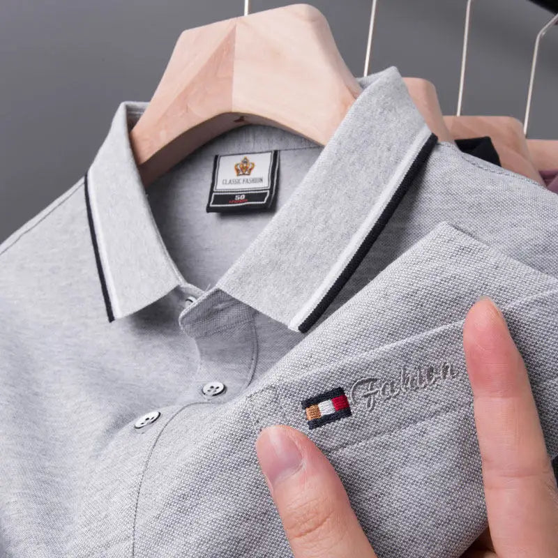 Slim Fit Casual Tops Men's pocket Polo Shirts (Pack of 4)